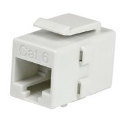 Image de StarTech.com Coupleur RJ45 de type Keystone Jack Cat 6 F/F - Blanc (C6KEYCOUPLWH)