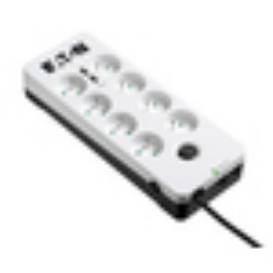 Image de Eaton protection surtension Noir, Blanc 8 sortie(s) CA 220 - 250 V 1,5 m (PB8TUF)