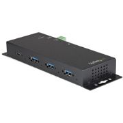 Image de StarTech.com Hub USB C 4 ports 10Gbps - Hub USB Type-C industriel en métal avec 3xUSB-A & 1xUSB-C - Protection ESD & Surtension - USB-C ou USB-A Host - Hub USB 3.2 Gen 2 auto ... (HB31C3A1CME)