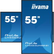 Image de iiyama Écran d'affichage dynamique En forme de kiosk 138,7 cm (54.6") LED Wifi 800 cd/m² 4K Ultra HD Noir Intégré dans le processeur Android 11 24/7 (LH5565UHSB-B1)