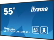 Image de iiyama Écran d'affichage dynamique En forme de kiosk 138,7 cm (54.6") LED Wifi 800 cd/m² 4K Ultra HD Noir Intégré dans le processeur Android 11 24/7 (LH5565UHSB-B1)