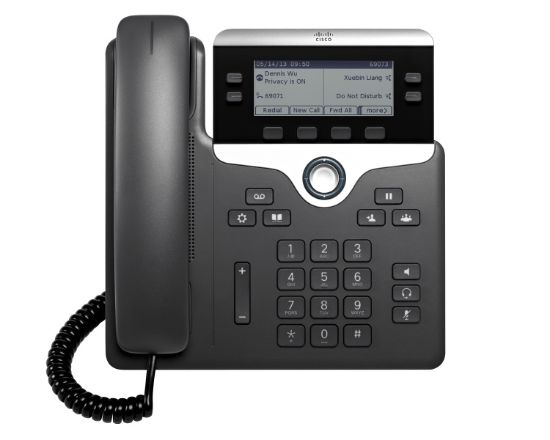 Image de Cisco 7821 Téléphone IP - Noir, argent (CP-7821-3PCC-K9=)