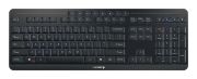 Image de CHERRY Stream keyboard ultimate clavier maison/bureau USB + RF Wireless + Bluetooth QWERTY Anglais Noir (JK-8570US-2)
