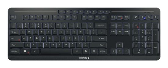 Image de CHERRY Stream keyboard ultimate clavier maison/bureau USB + RF Wireless + Bluetooth QWERTY Anglais Noir (JK-8570US-2)
