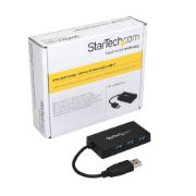 Image de StarTech.com Hub USB 3.0 4 Ports - Hub USB Type-A avec 1x USB-C et 3x USB-A SuperSpeed - Alimentation par Bus USB - Hub Adaptateur USB 3.2 Gen 1 (5Gbps) - Hub USB Portable (HB30A3A1CFB)