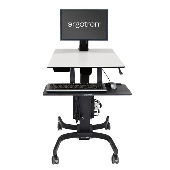 Image de Ergotron WorkFit-C, Single LD Sit-Stand Workstation Chariots et supports multimédias - Noir,Gris (24-215-085)
