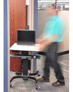 Image de Ergotron WorkFit-C, Single LD Sit-Stand Workstation Chariots et supports multimédias - Noir,Gris (24-215-085)