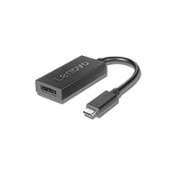 Image de Lenovo câble vidéo et adaptateur 0,2 m USB Type-C DisplayPort Noir (4X90Q93303)