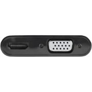 Image de StarTech.com Adaptateur DisplayPort vers HDMI VGA - Dongle Convertisseur Numérique Multiport Actif Vidéo d'Écran DP 1.2 Mâle vers HDMI 2.0 4K 60 Hz VGA Femelle pour PC/CG (DP2VGAHD20)