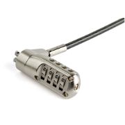 Image de StarTech.com C?âble de sécurité pour ordinateur portable - 2 m - Verrou à combinaison - Antivol Nano-Slot (LTLOCKNANO)
