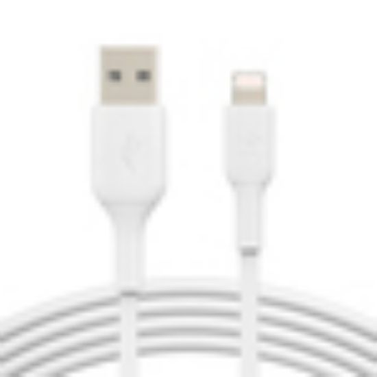 Image de Belkin Boost Charge Lightning to USB-A Cable, 3m, White - Blanc (CAA001BT3MWH)