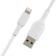 Image de Belkin Boost Charge Lightning to USB-A Cable, 3m, White - Blanc (CAA001BT3MWH)