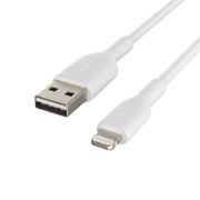 Image de Belkin Boost Charge Lightning to USB-A Cable, 3m, White - Blanc (CAA001BT3MWH)