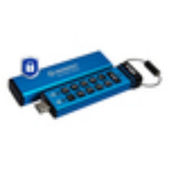 Image de Kingston Technology IronKey Keypad 200C USB-C de 16 Go, FIPS 140-3 niveau 3 (en attente) AES-256 (IKKP200C/16GB)