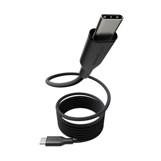 Image de PanzerGlass empower™ by ® Magnetic 240W USB-C to USB-C Cable | USB 2.0 | 1.5M | Space Black câble USB 1,5 m Transparent (EM68208)