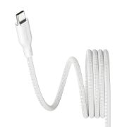 Image de PanzerGlass empower™ by ® Magnetic 240W USB-C to USB-C Cable | USB 2.0 | 1.5M | Silver White câble USB Blanc (EM84572)