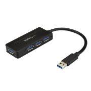 Image de StarTech.com Hub USB 3.0 - Dock 4 Ports SuperSpeed 5Gbps avec Charge Rapide USB 3.2 Gen 1 Type-A pour PC Fixe/Portable - Alimentation par Bus USB ou Auto-Alimenté Mini/Compact ... (ST4300MINI)