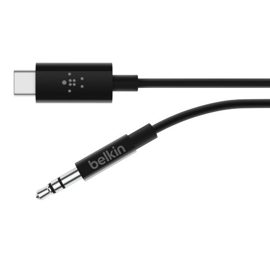 Image de Belkin RockStar™ 3.5mm Audio Cable with USB-C™ Connector câble audio USB C 3,5mm Noir (F7U079BT03-BLK)