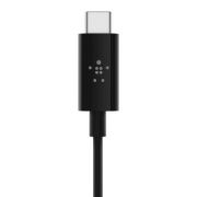 Image de Belkin RockStar™ 3.5mm Audio Cable with USB-C™ Connector câble audio USB C 3,5mm Noir (F7U079BT03-BLK)