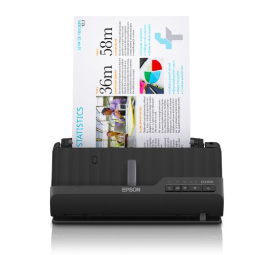 Image de Epson ES-C320W Chargeur automatique de documents + Scanner à feuille 600 x 600 DPI A4 Noir (B11B270401)