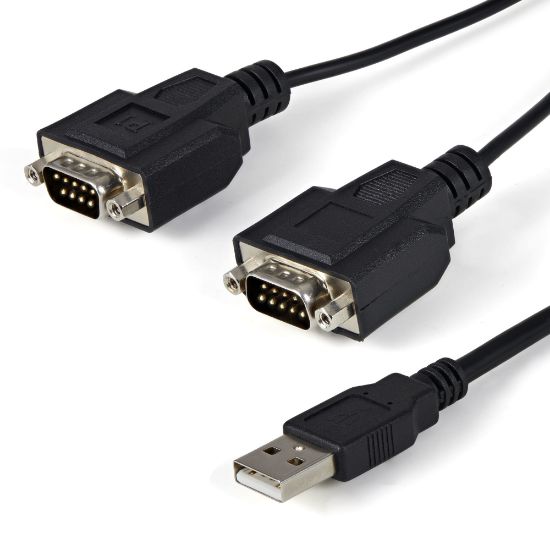 Image de StarTech.com Câble adaptateur FTDI USB vers série RS232 2 ports avec mémorisation du port de communication (ICUSB2322F)