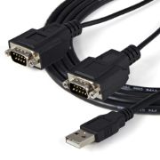 Image de StarTech.com Câble adaptateur FTDI USB vers série RS232 2 ports avec mémorisation du port de communication (ICUSB2322F)