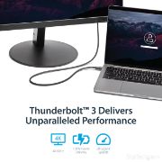 Image de StarTech.com Câble Thunderbolt 3 (20 Gb/s) USB-C de 1 m - Compatible Thunderbolt, USB et DisplayPort - M/M (TBLT3MM1M)