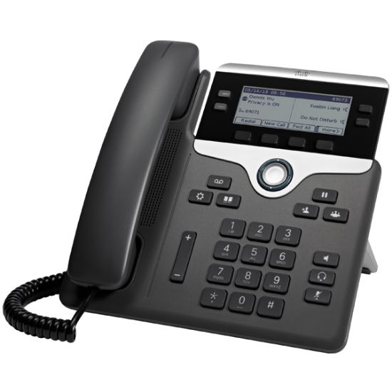 Image de Cisco 7841 Téléphone IP - Noir, argent (CP-7841-3PCC-K9=)