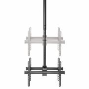 Image de StarTech.com Support Double TV au Plafond - Support Double Écran à Suspendre Dos à Dos avec Mât Télescopique Réglable - Inclinable/Pivotant/Rotatif - Support VESA pour Écrans 3 ... (FPCEILBTB)