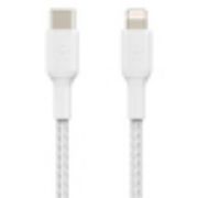Image de Belkin 1 m, Braided USB-C to Lightning, White - Blanc (CAA004BT1MWH)