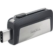 Image de SanDisk Ultra Dual Drive USB Type-C Clé USB - Noir, argent (SDDDC2-128G-G46)