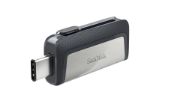 Image de SanDisk Ultra Dual Drive USB Type-C Clé USB - Noir, argent (SDDDC2-128G-G46)