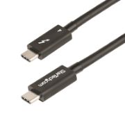 Image de StarTech.com Câble Thunderbolt 4 de 1m - 40Gbps - 100W Power Delivery - Vidéo 4K/8K - Cordon Thunderbolt Certifié par Intel - Compatible avec USB 4/Thunderbolt 3/USB 3.2/USB Ty ... (TBLT4MM1M)