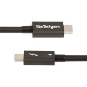 Image de StarTech.com Câble Thunderbolt 4 de 1m - 40Gbps - 100W Power Delivery - Vidéo 4K/8K - Cordon Thunderbolt Certifié par Intel - Compatible avec USB 4/Thunderbolt 3/USB 3.2/USB Ty ... (TBLT4MM1M)