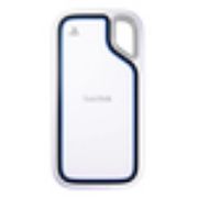 Image de SanDisk Disque SSD 2 To, 1 000 Mo/s, USB 3.2 Gen 2, 0 à 45 °C, IP65, Blanc, 100.8 mm x 52.55 mm x 9.6 mm, 69.4 g (SDSSDE62P-2T00-G25)