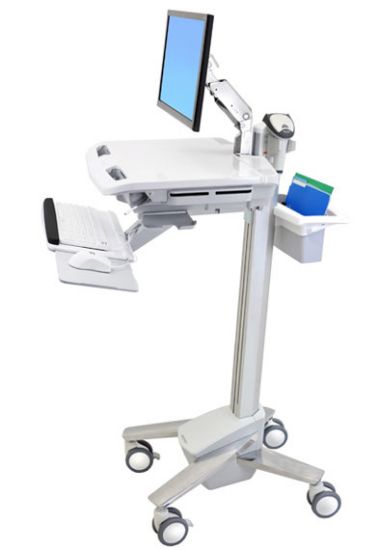 Image de Ergotron StyleView EMR Cart with LCD Arm Chariots et supports multimédias - Blanc (SV41-6200-0)
