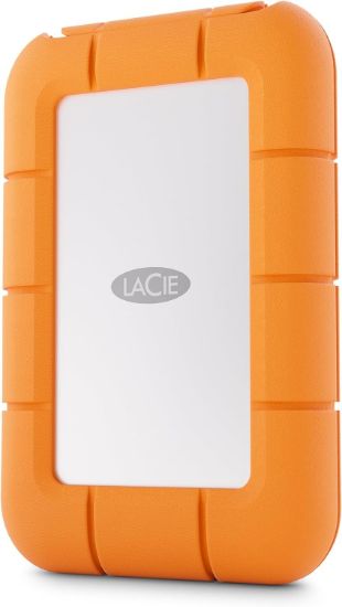 Image de LaCie Rugged Mini, 1 TB, 2000 MB/s, IP54, USB-C cable - Gris,Orange (STMF1000400)