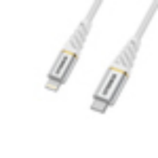 Image de OtterBox Premium Cable USB C-Lightning 1M USB-PD, Cloud Sky White - Blanc (78-52651)
