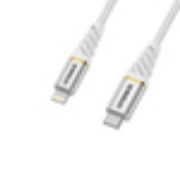 Image de OtterBox Premium Cable USB C-Lightning 1M USB-PD, Cloud Sky White - Blanc (78-52651)