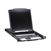 Image de Eaton 16-Port Cat5 KVM over IP Switch - 19 in. LCD, 1 Remote or 1 Local User, 1U Rack-Mount, TAA Commutateur KVM - Noir (B064C-16-1-IP)