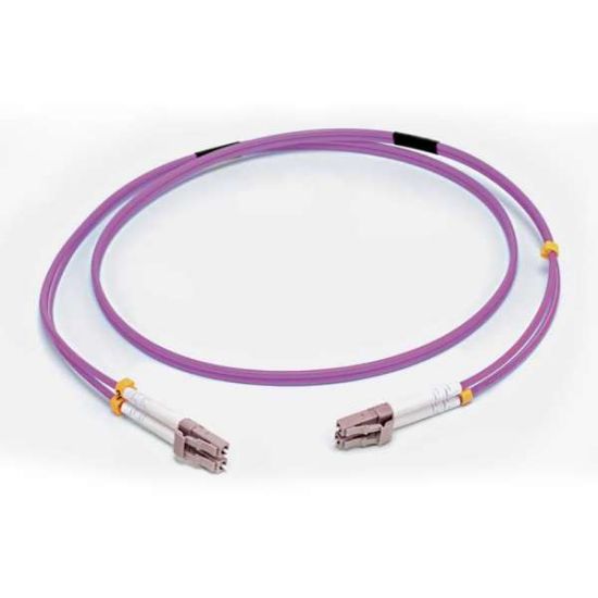Image de C2G 1 M CORDON DE RACCORDEMENT FIBRE OPTIQUE LC/LC OM4 LSZH - VIOLET (81749)