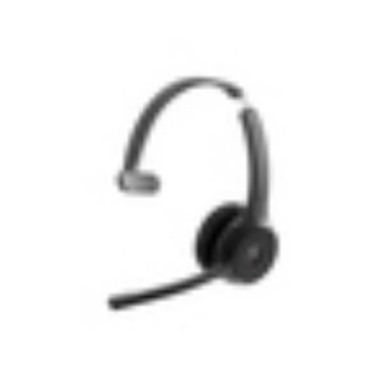 Image de Cisco Headset 721Q, Wireless Single On-Ear Bluetooth Headphones, Microsoft Teams Button, USB-A HD Bluetooth Adapter, Soft Case, Carbon Black, 1-Year Limited Liability ... (HS-WL-721Q-BUNA-C)