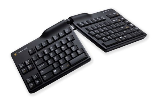 Image de BakkerElkhuizen Goldtouch Elite Split clavier Bureau USB QWERTY Anglais américain Noir (BNEGTEBUS)