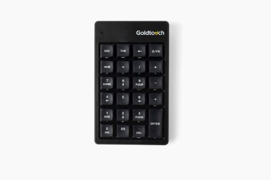 Image de BakkerElkhuizen Goldtouch Elite Numeric clavier numérique PC portable/de bureau USB Noir (BNEGTEBNUM)