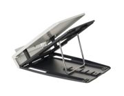 Image de BakkerElkhuizen Ergo-Q 330 Circular Supports de Laptop Noir, Gris 43,2 cm (17") (BNEQ330C)