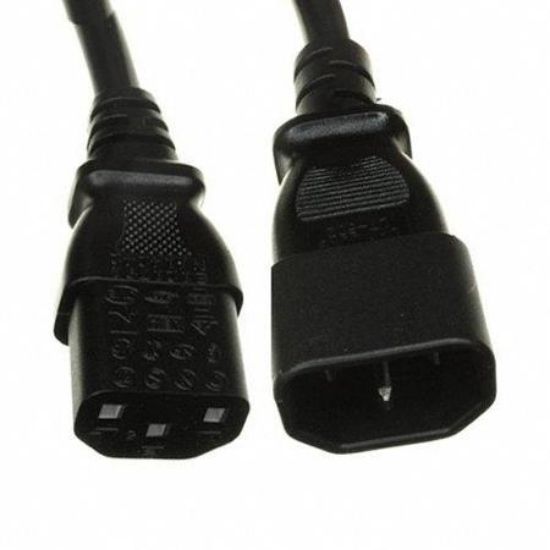 Image de Cisco Cabinet Jumper Power Cord, 250 VAC 13 A, C14-C15 Connector, Spare Cordon d'alimentation - Noir (CAB-C13-C14-AC=)