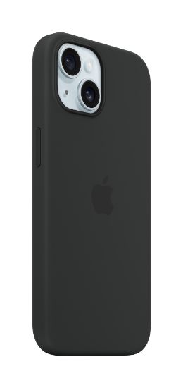 Image de Apple Coque en silicone avec MagSafe pour iPhone 15 - Noir (MXPD3ZM/A)