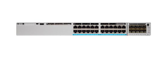 Image de Cisco Catalyst 9300L - Network Advantage - - L3 - Managed - 24 x 10/100/1000 (PoE+) + 4 x Gigabit SFP (uplink), RF Switch - Gris (C9300L-24P-4G-A-RF)