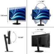 Image de Philips 24B2U3601 écran plat de PC 60,5 cm (23.8") 2560 x 1440 pixels Quad HD LCD Noir (24B2U3601/00)