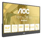 Image de AOC téléviseur et moniteur portables Moniteur portable Noir 39,6 cm (15.6") LED 1920 x 1080 pixels (16T20E2)